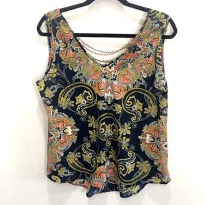 Flashmob Multicolor Chain Detail Flowy Tank Small